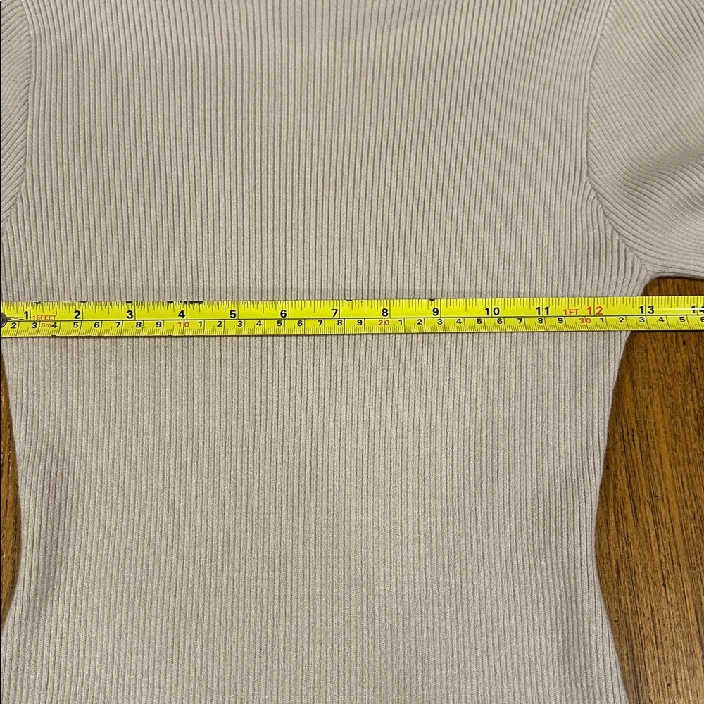 ZESICA Light Tan Ribbed Dress - Picture 4 of 6